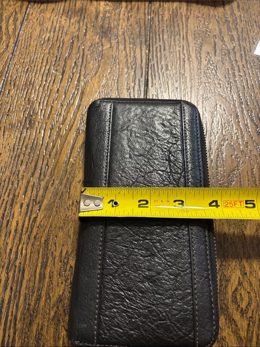 Burberry Black Leather Zip Wallet with Horseferry Motif